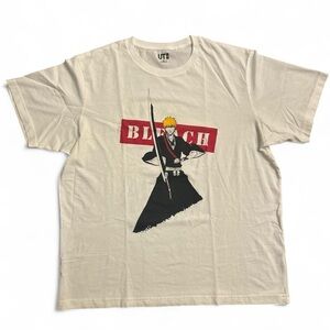 Uniqlo UT Bleach Ichigo Kurosaki White Graphic T-Shirt XL